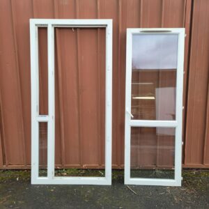 Portes-fenêtres PVC blanc L 1010 x H 2130 mm