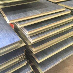 Parquet stratifié bleu 14m²