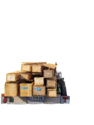 Caisses en bois avec couvercles