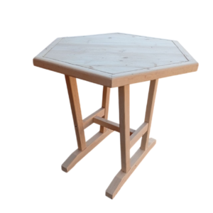 Tables d'appoint hexagonales en pin